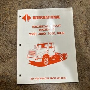 International Truck 2000 4000 7000 8000 Electrical Circuit Diagrams